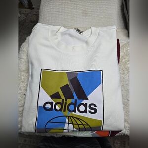 Adidas with Blue and Green Graphic Sweatshirt